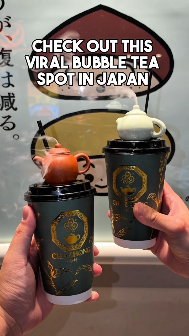 Popular Bubble Tea Shop In Yokohama Features Mini Teapots
