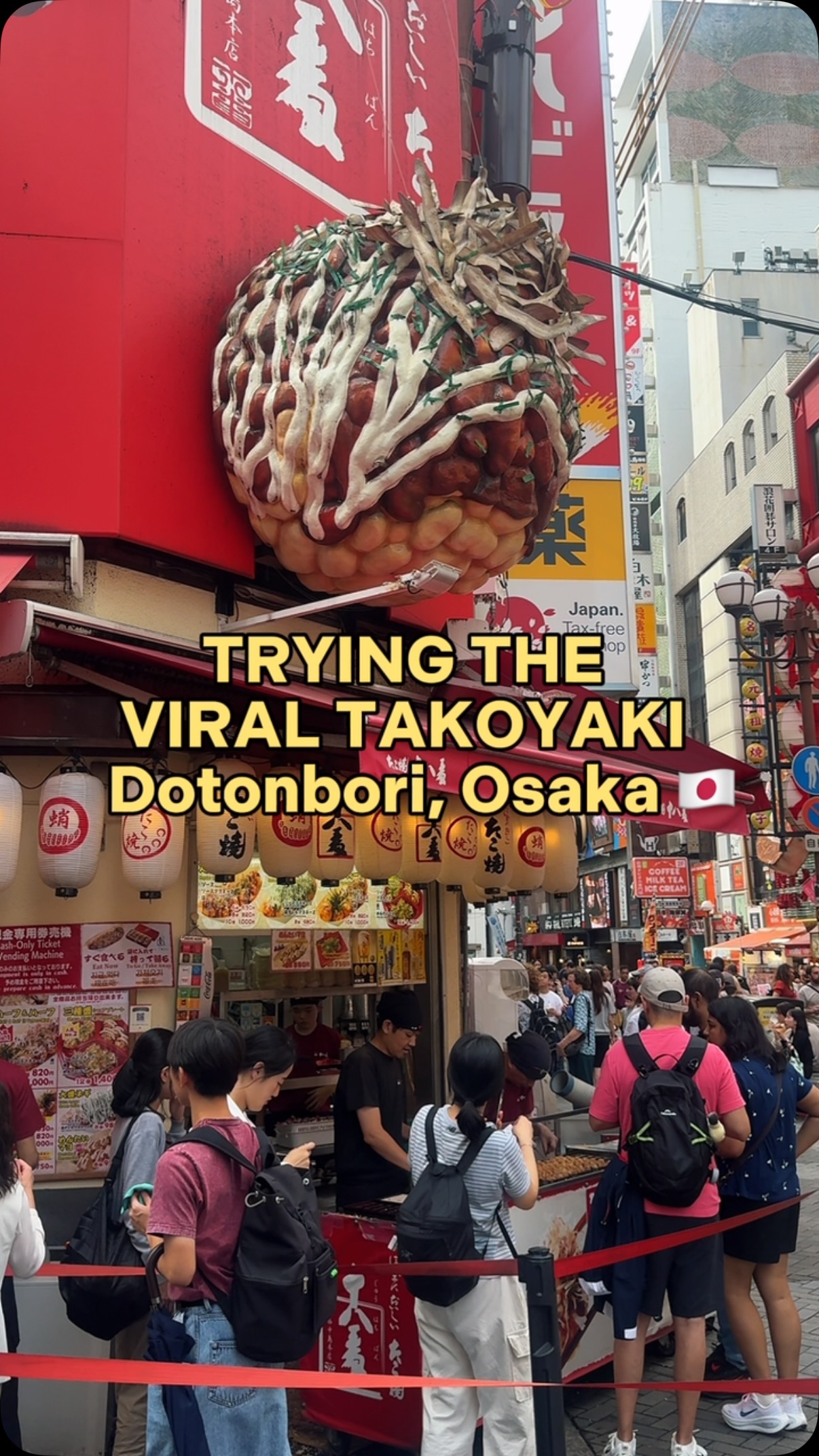 Osaka's Viral Takoyaki Street Food Experience