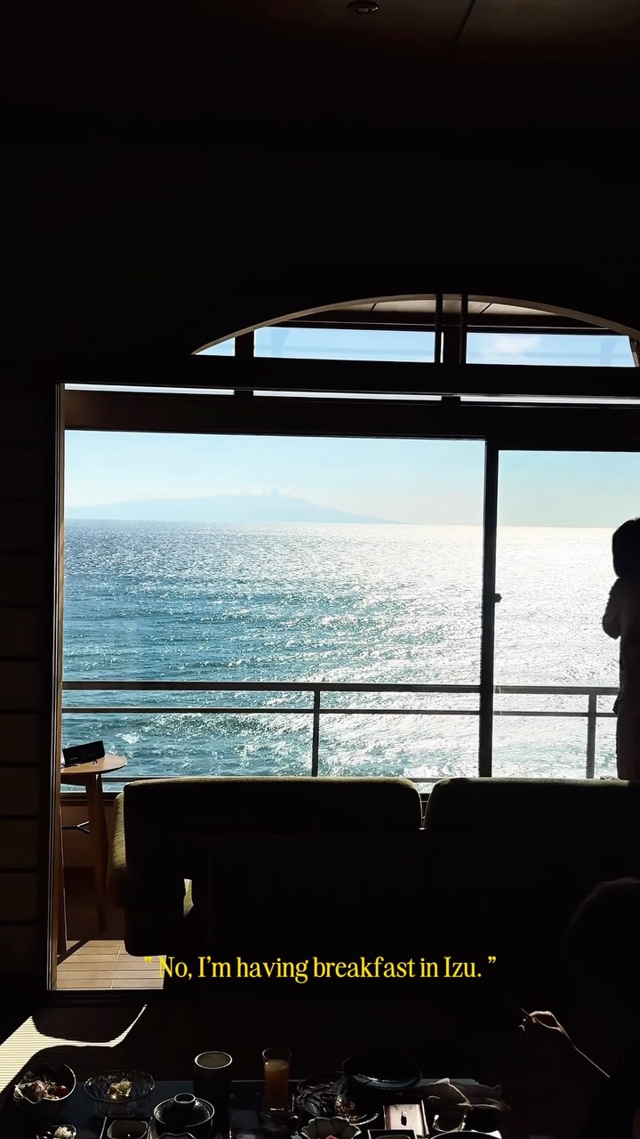 Traditional Japanese Breakfast with Ocean View
