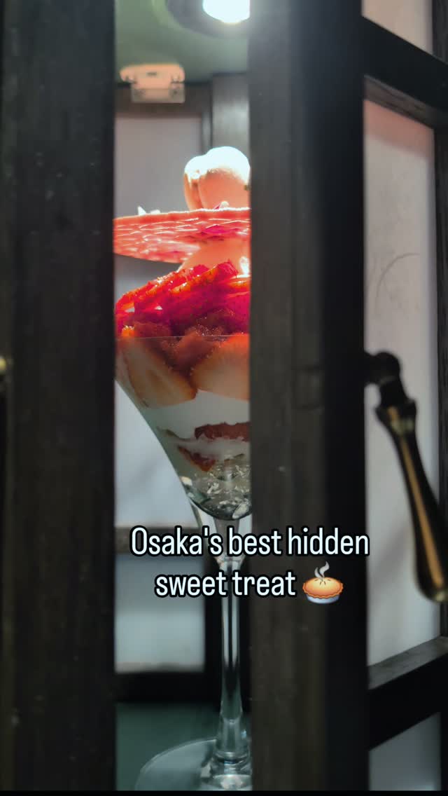 Osaka Dessert Bar Serves Parfaits Through Hidden Window