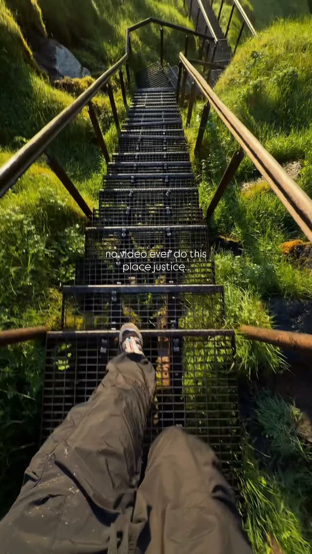 Seljalandsfoss Waterfall Staircase Adventure
