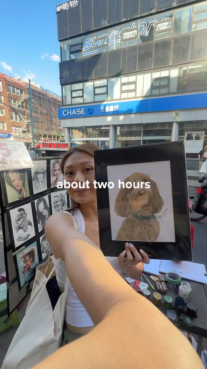 Chinatown Pet Portrait Artist Draws Beloved Pets