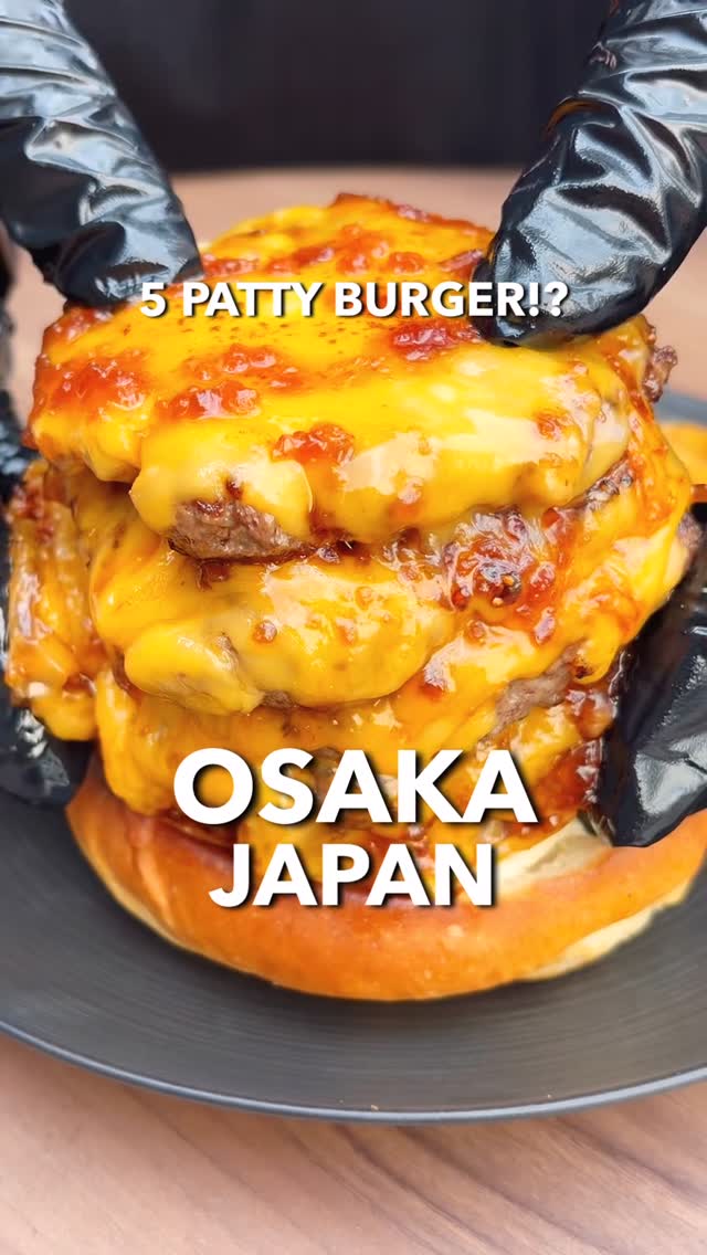 Osaka Restaurant Serves Massive Wagyu Burgers