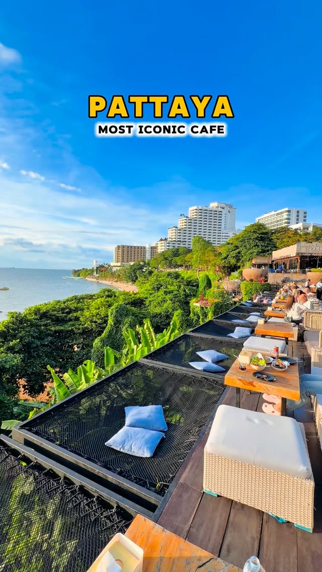 Cliffside Cafe Overlooking Pattaya Beach