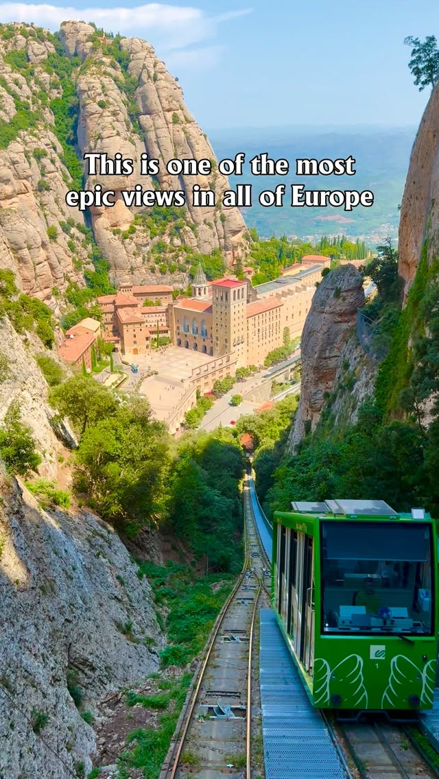 Montserrat's Abbey and Mountain Views