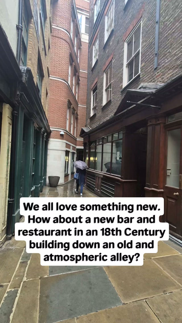 Historic London Alleyways Now Feature New Bar Cloth