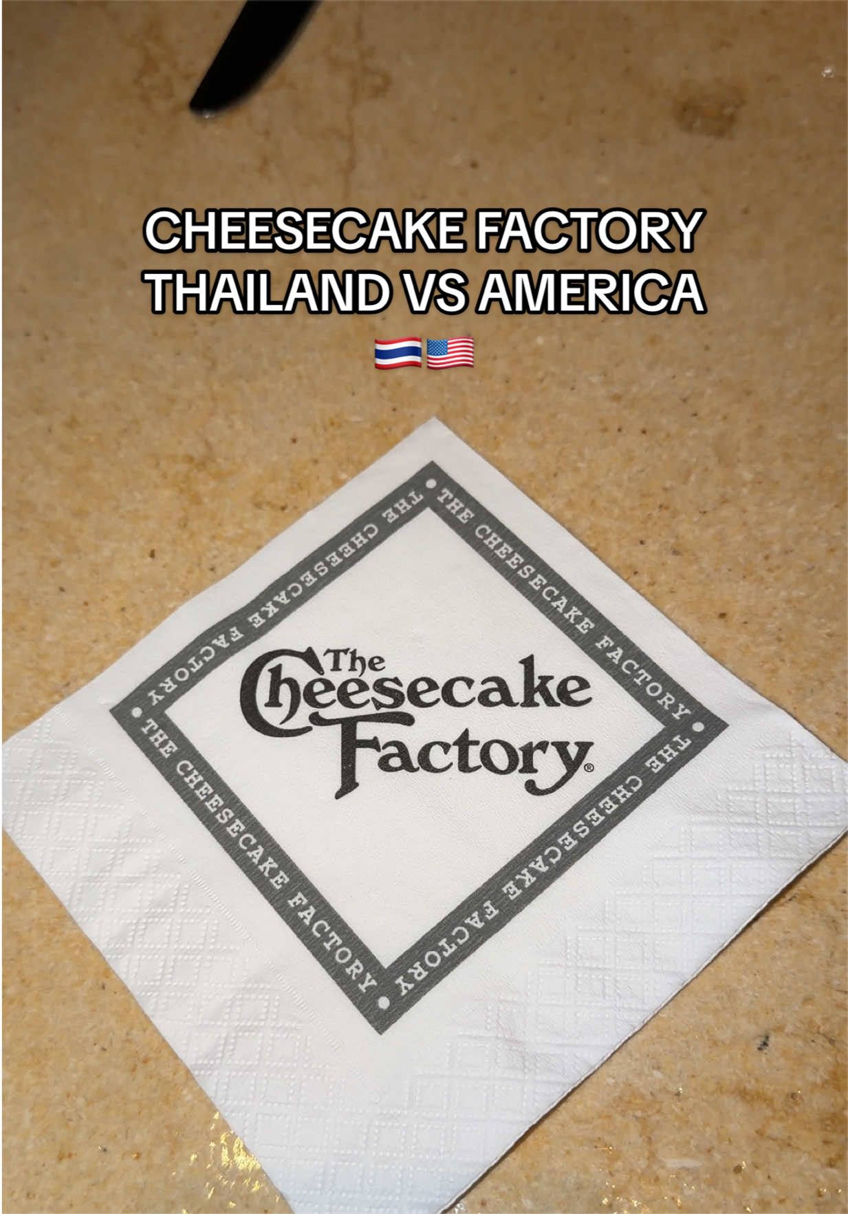 The Cheesecake Factory Bangkok Compared To US