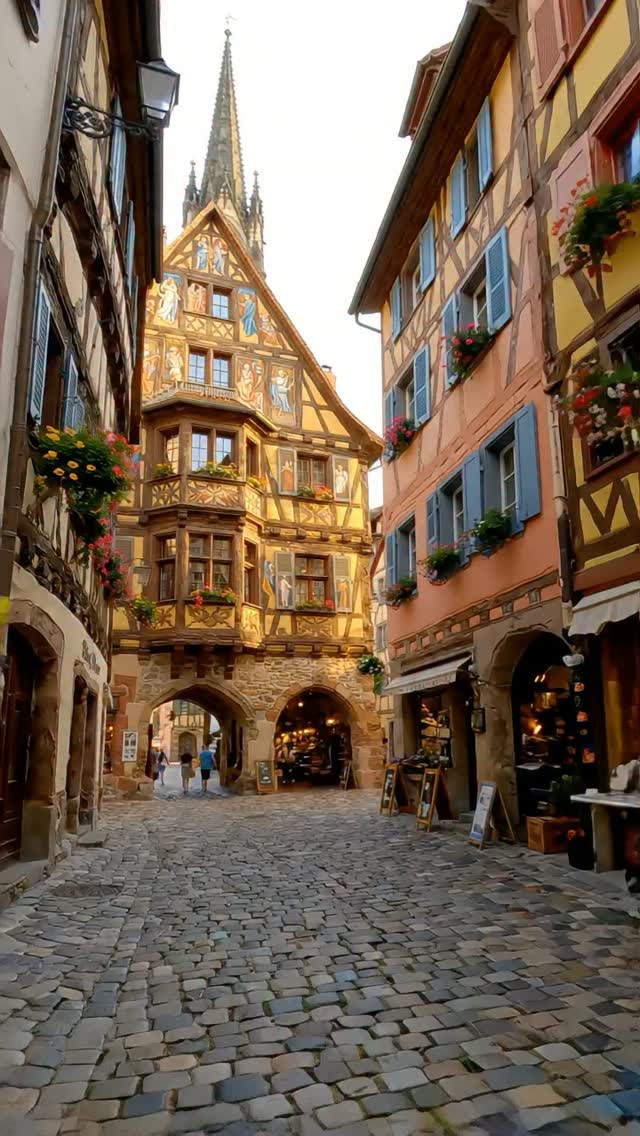 Charming Alsatian Town Of Colmar