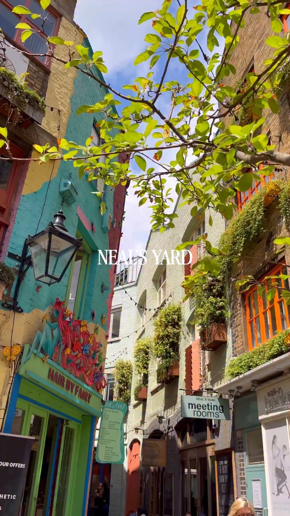 London's Vibrant Neal's Yard Alleyway