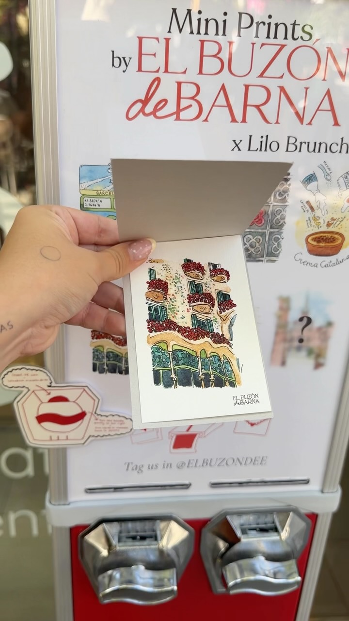 Barcelona Brunch Spots Feature Mini Print Vending Machines
