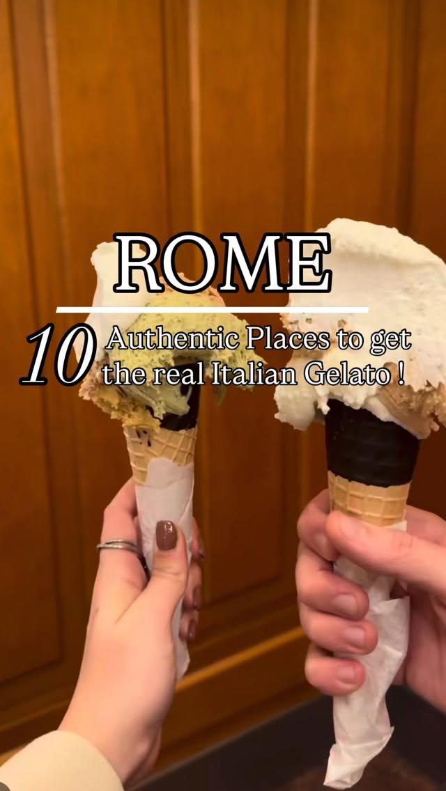 Rome's Best Authentic Gelato Shops