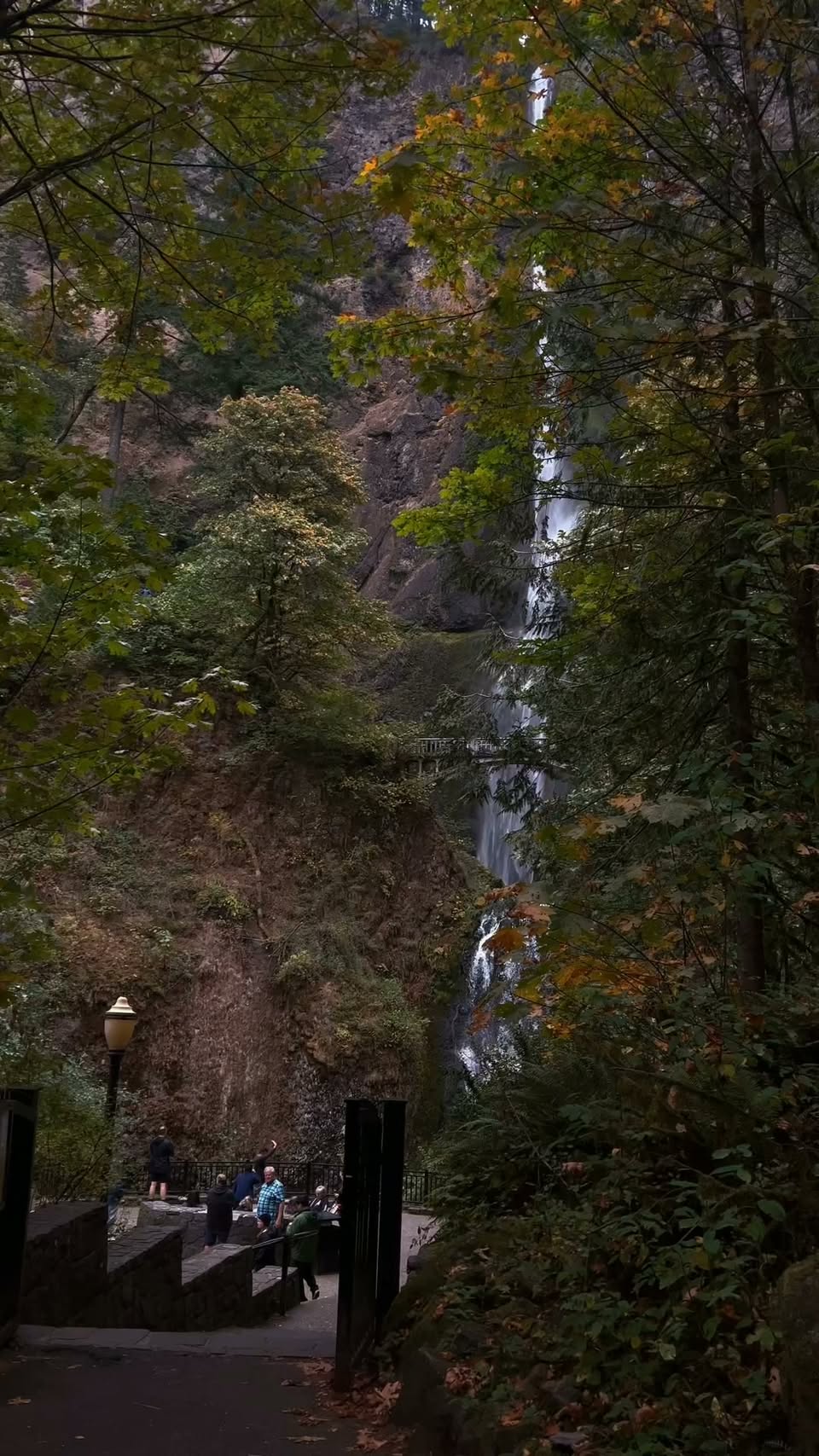 Multnomah Falls and Historic Benson Bridge