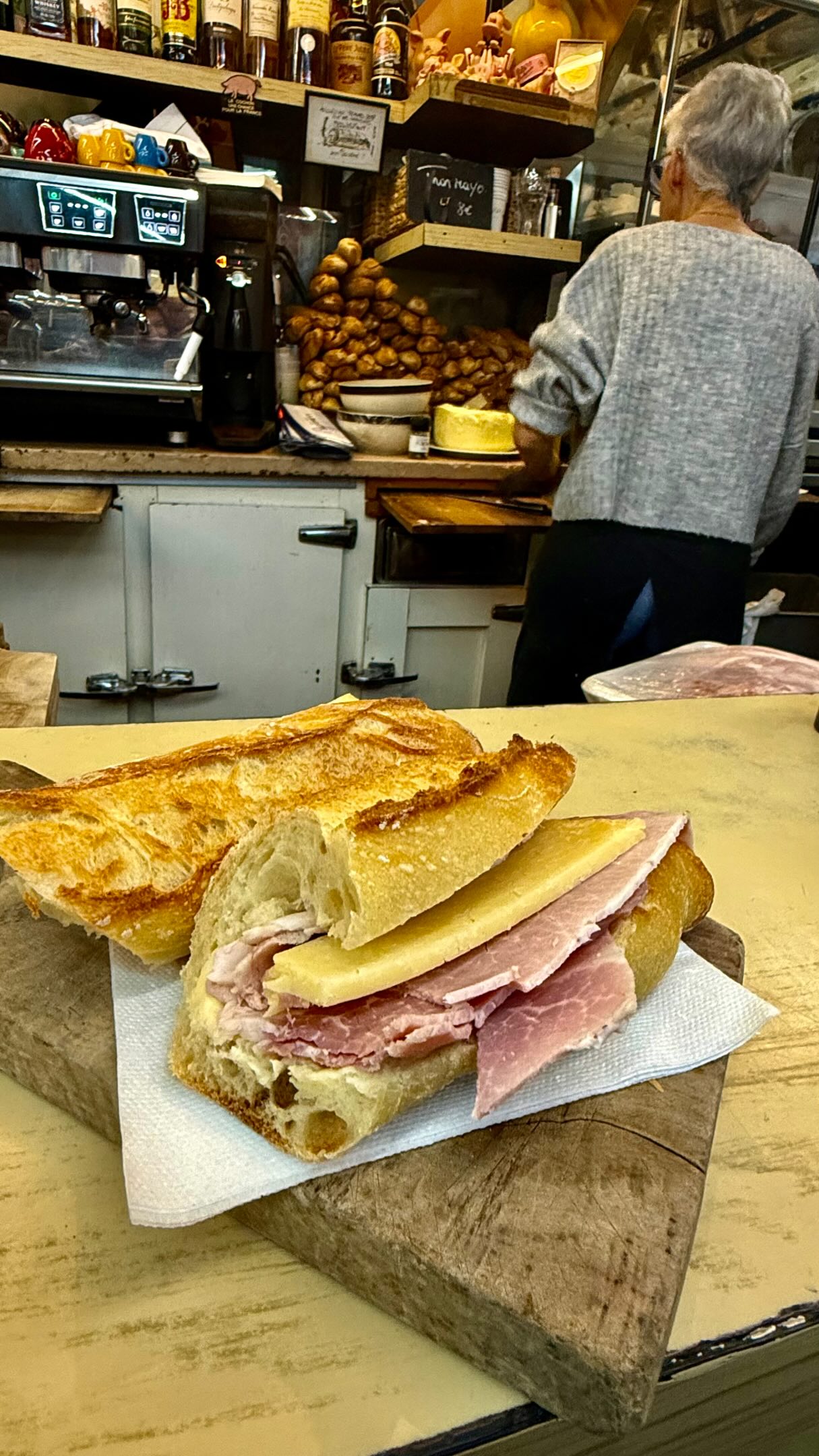 Parisian Sandwich Shop Serves Iconic Jambon-Beurre-Fromage