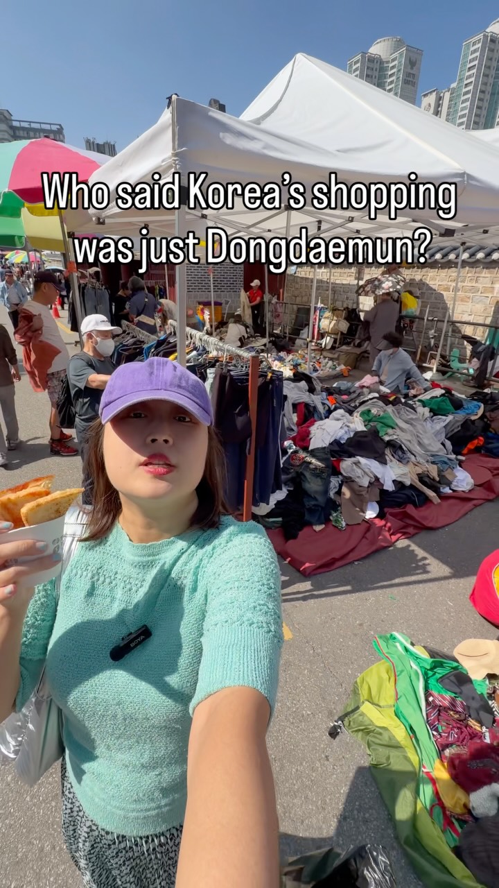 Hongdae Vintage Clothing Market Scene