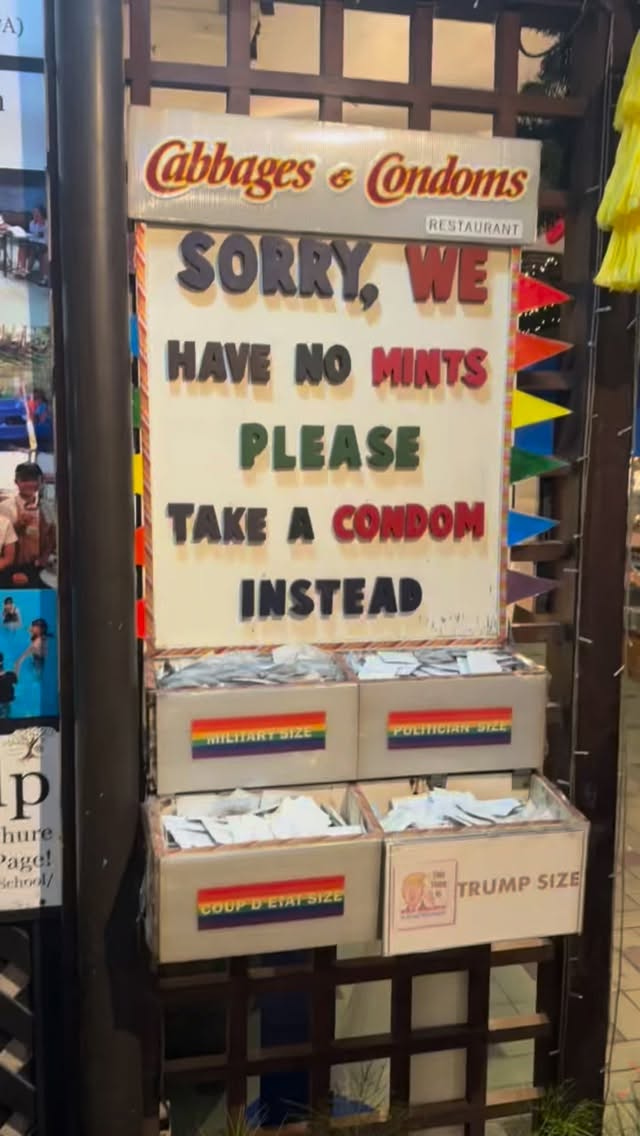 Bangkok Restaurant Promotes Sexual Health Awareness