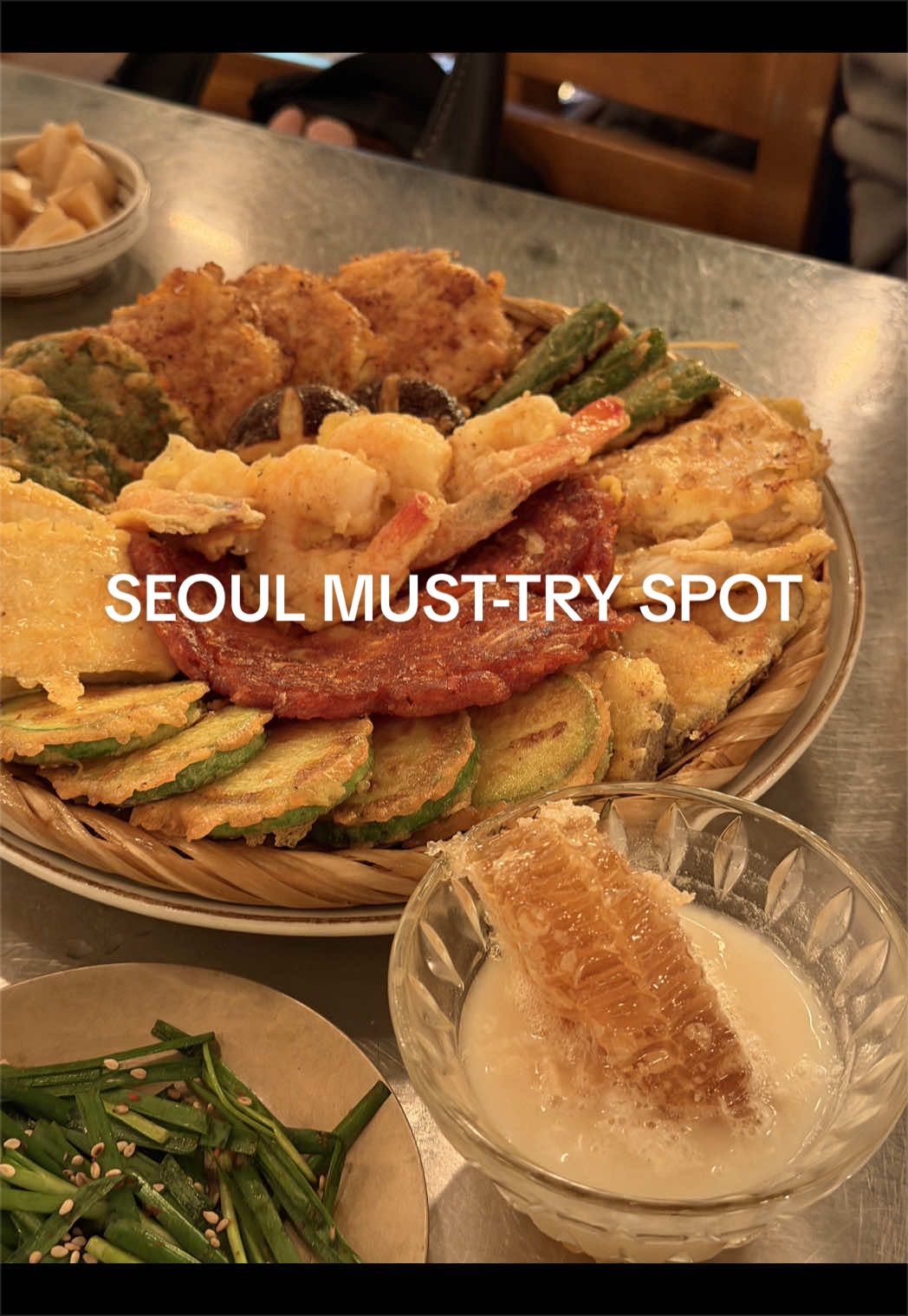 Honeycomb and Makgeolli Dessert at Sinsajeon