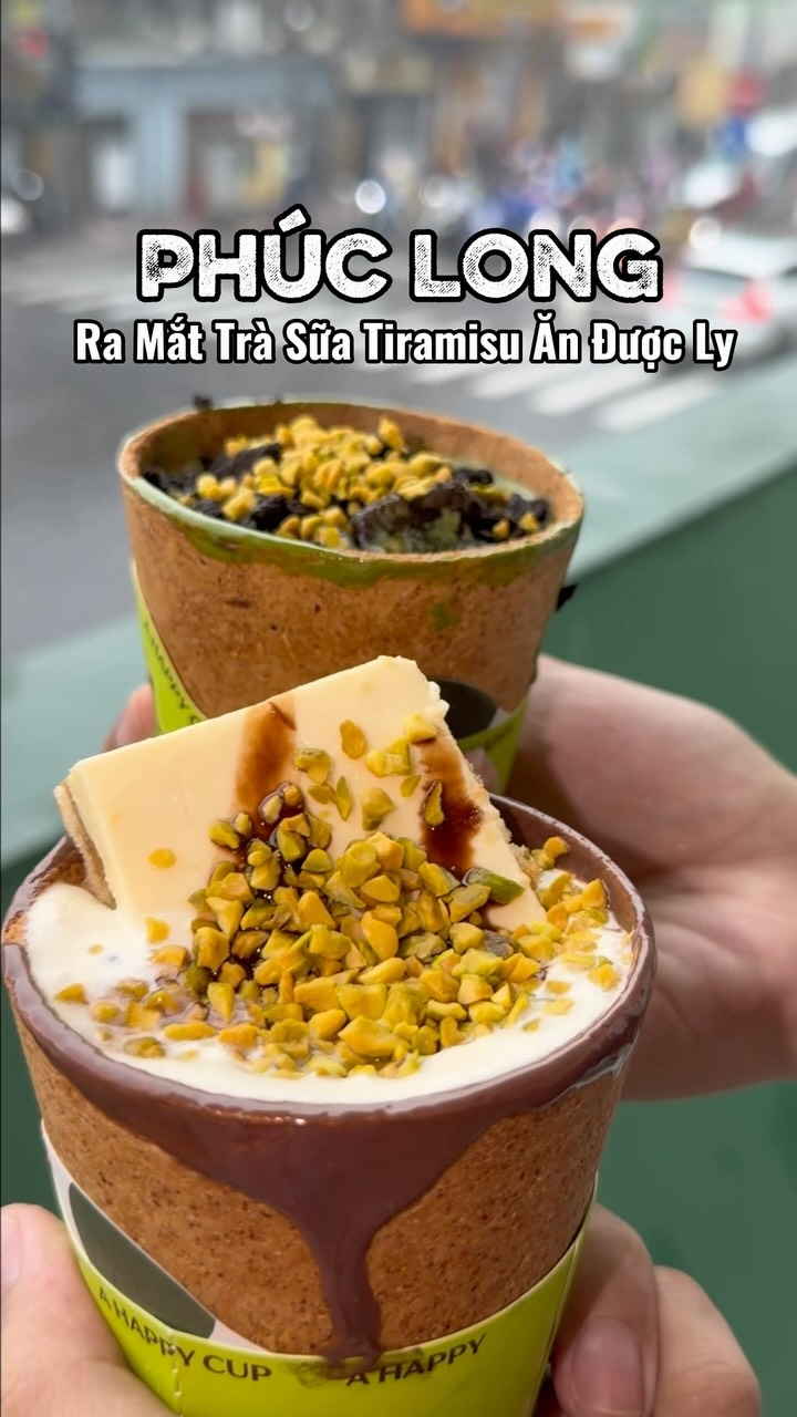 Phuc Long Introduces Edible Cups For Milk Tea