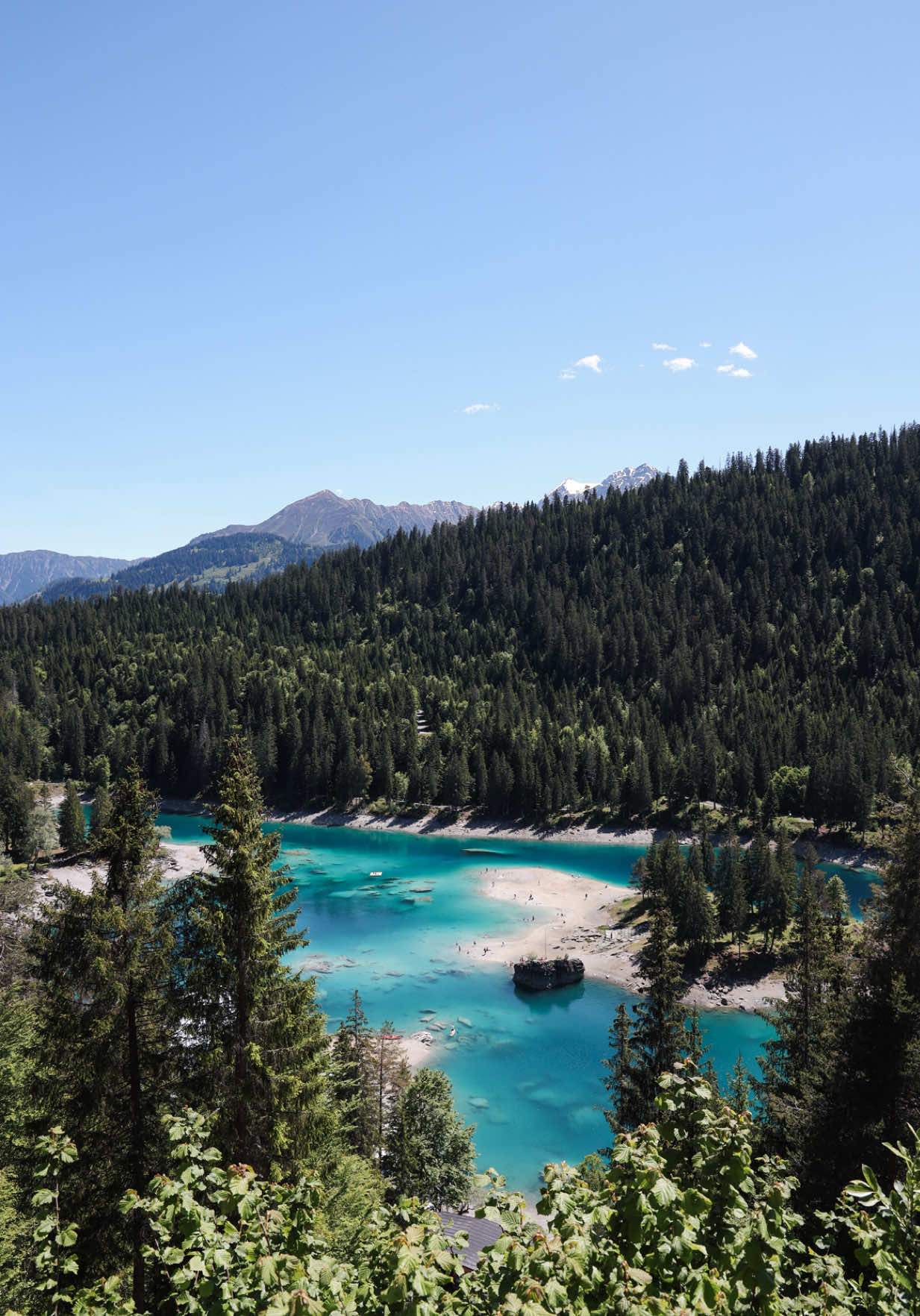 Two Swiss Lakes With Turquoise Waters