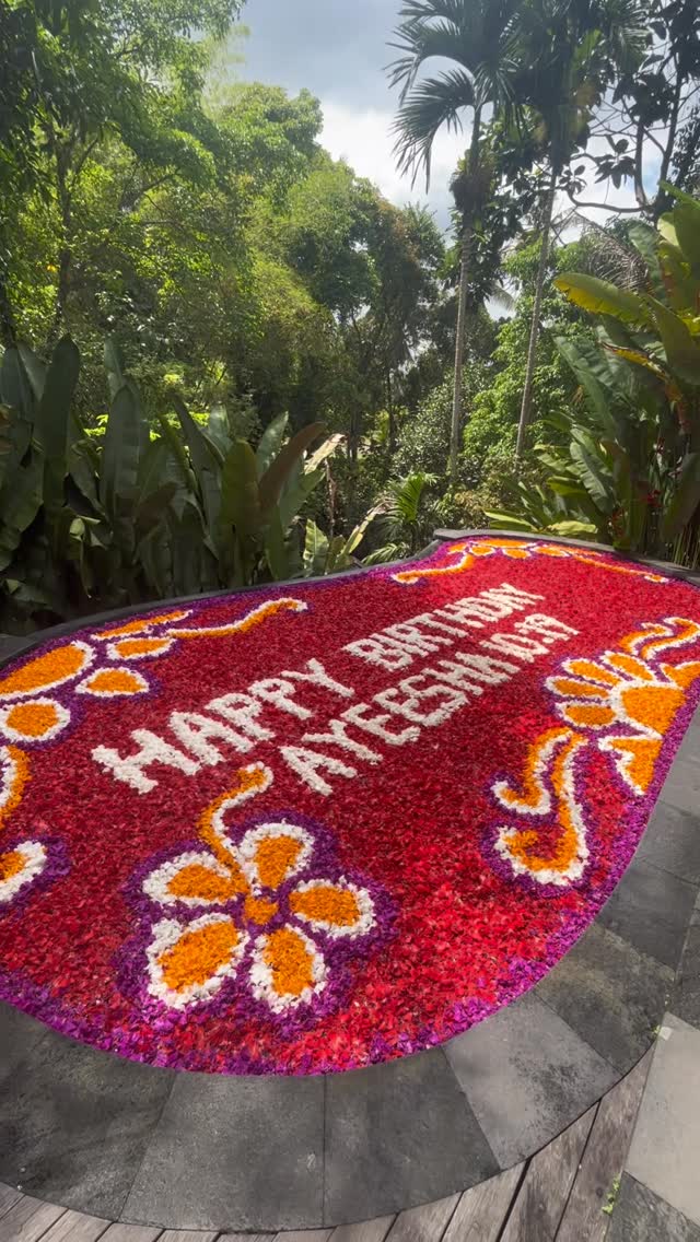 Flower Pool Design at Bali Villa