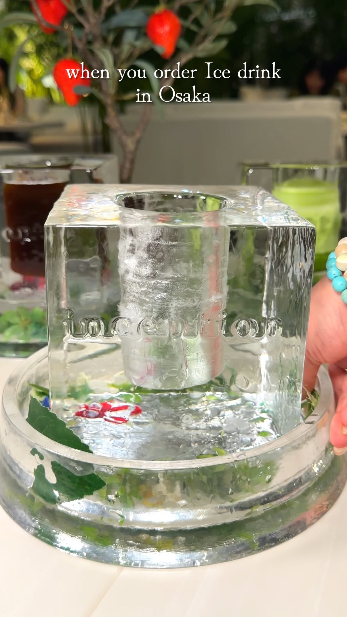 Osaka Cafe Serves Drinks in Edible Ice Cups