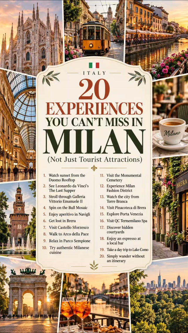 Milan and Northern Italy Autumn Winter Travel