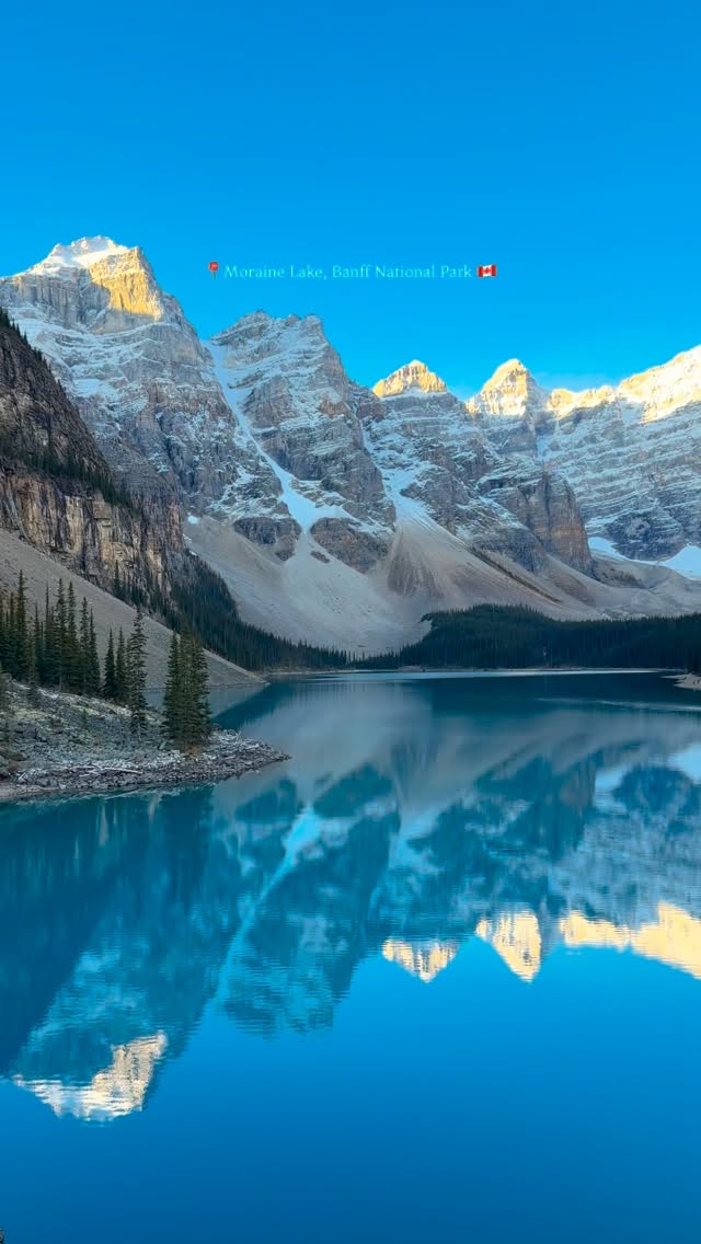 Moraine Lake Scenic Beauty In Banff