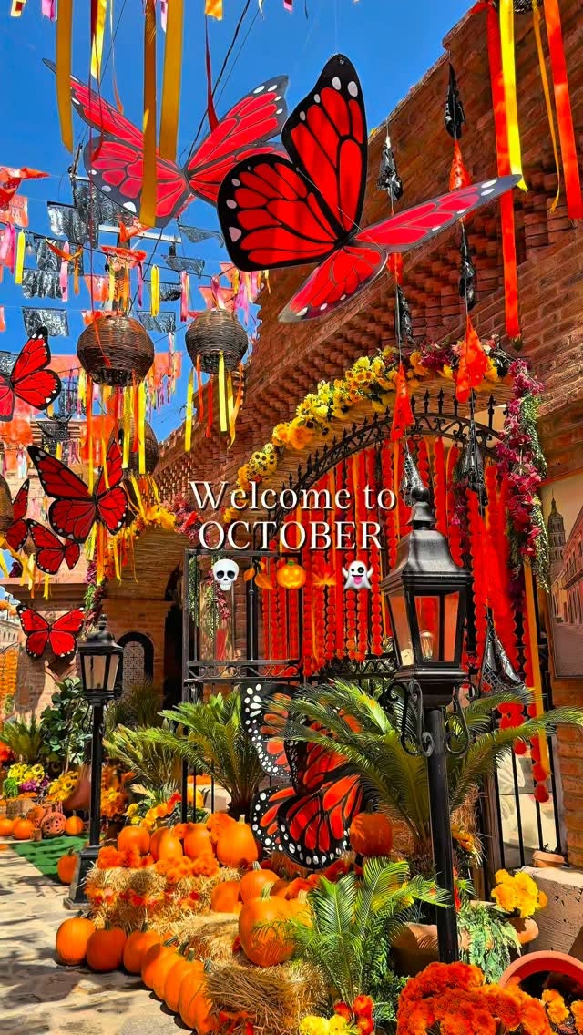 Halloween And Autumn Decorations At Coastal Locations