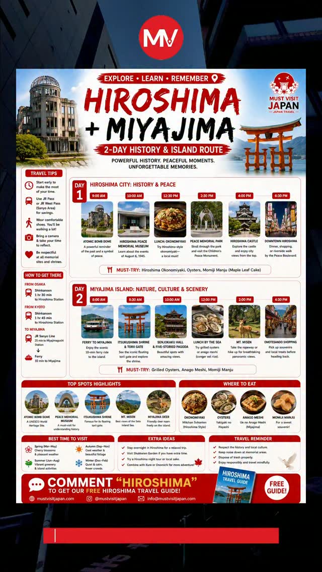 Hiroshima and Miyajima: Two Days of History and Beauty