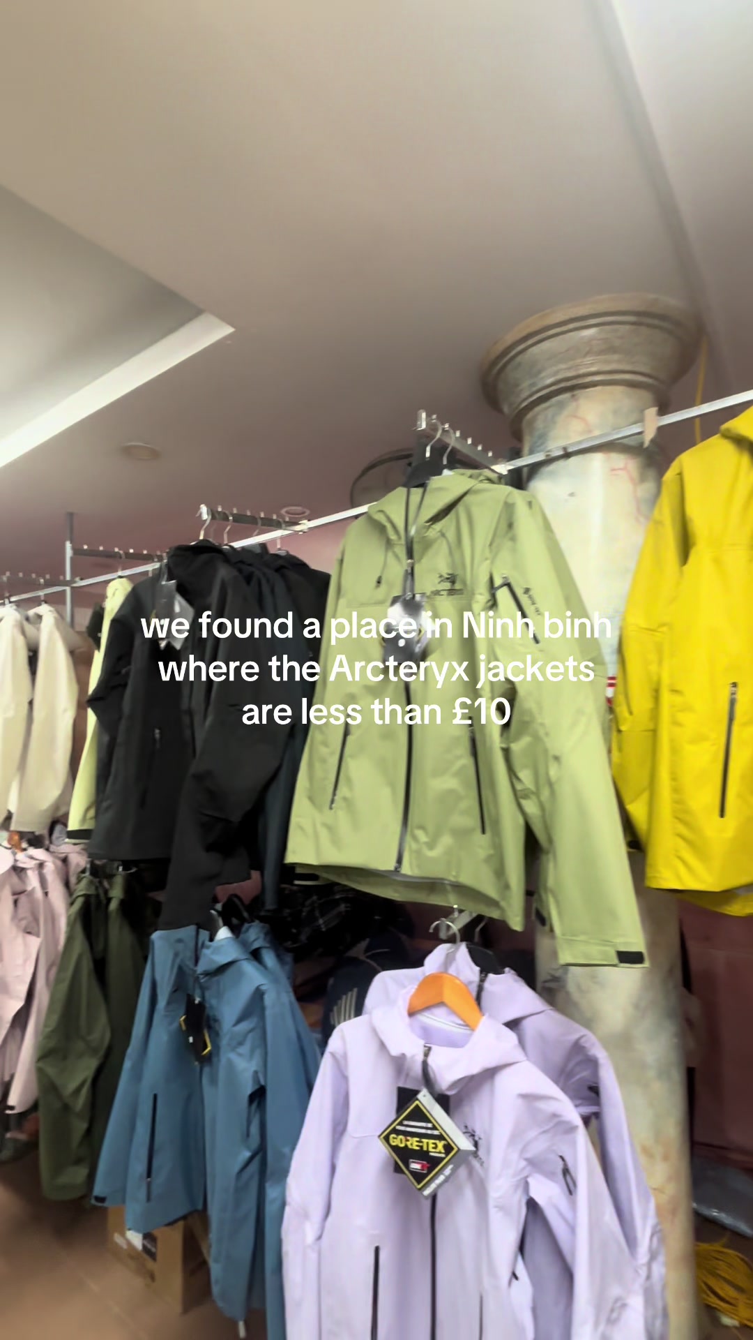 Budget Arcteryx Jackets Found In Ninh Binh