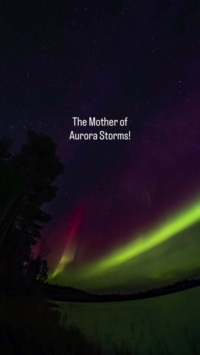 Aurora Over Rovaniemi, Lapland, Finland
