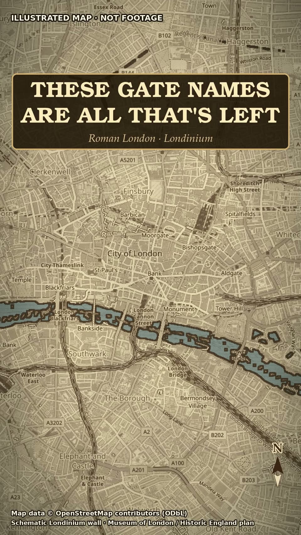 London's Roman Gates Live On As Street Names