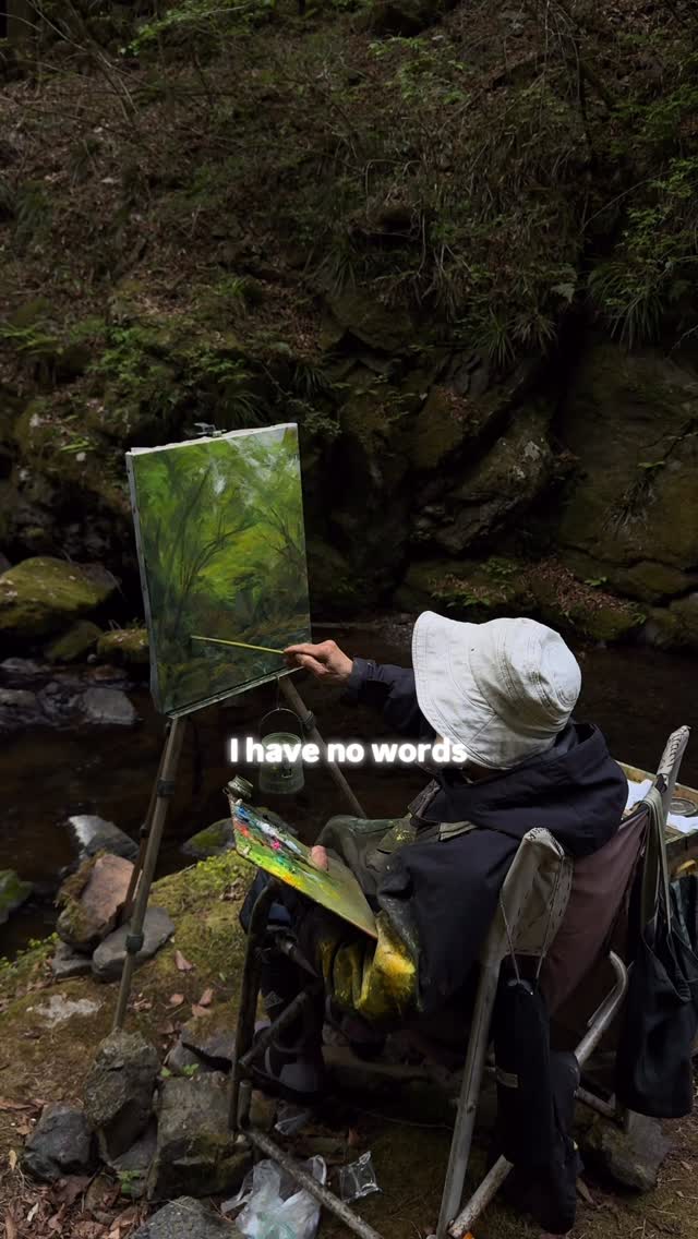 Okutama River Painter's Return To His Craft