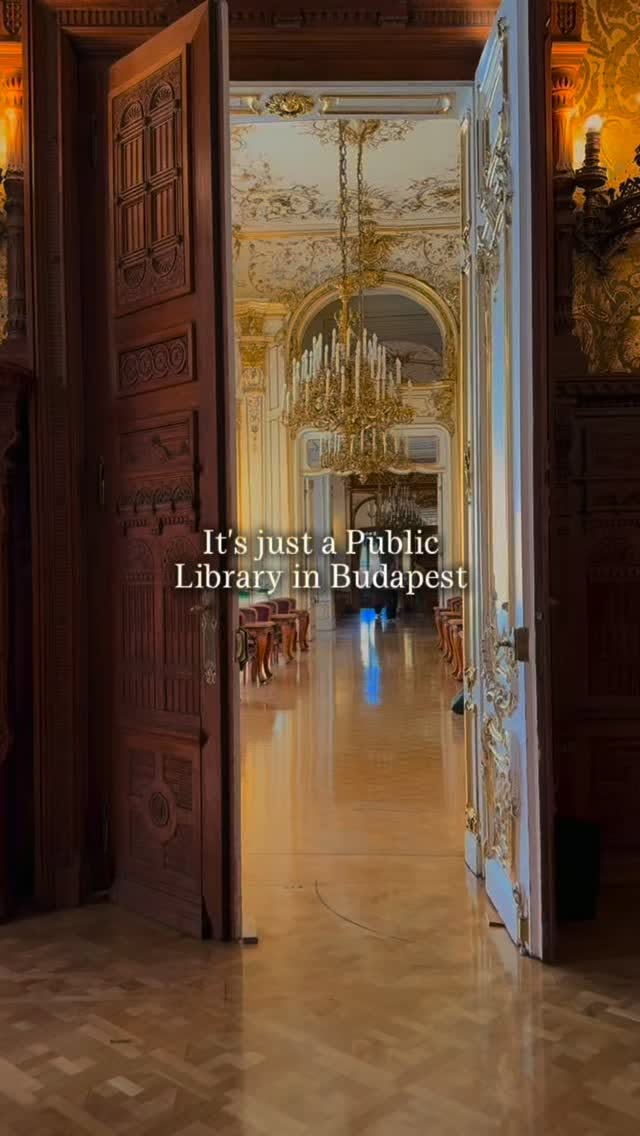 Budapest Library's Ornate Palace Reading Rooms