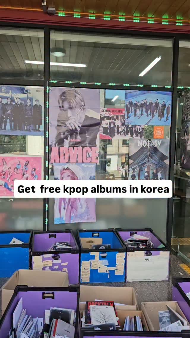 Free K-Pop Albums at Seoul Shop