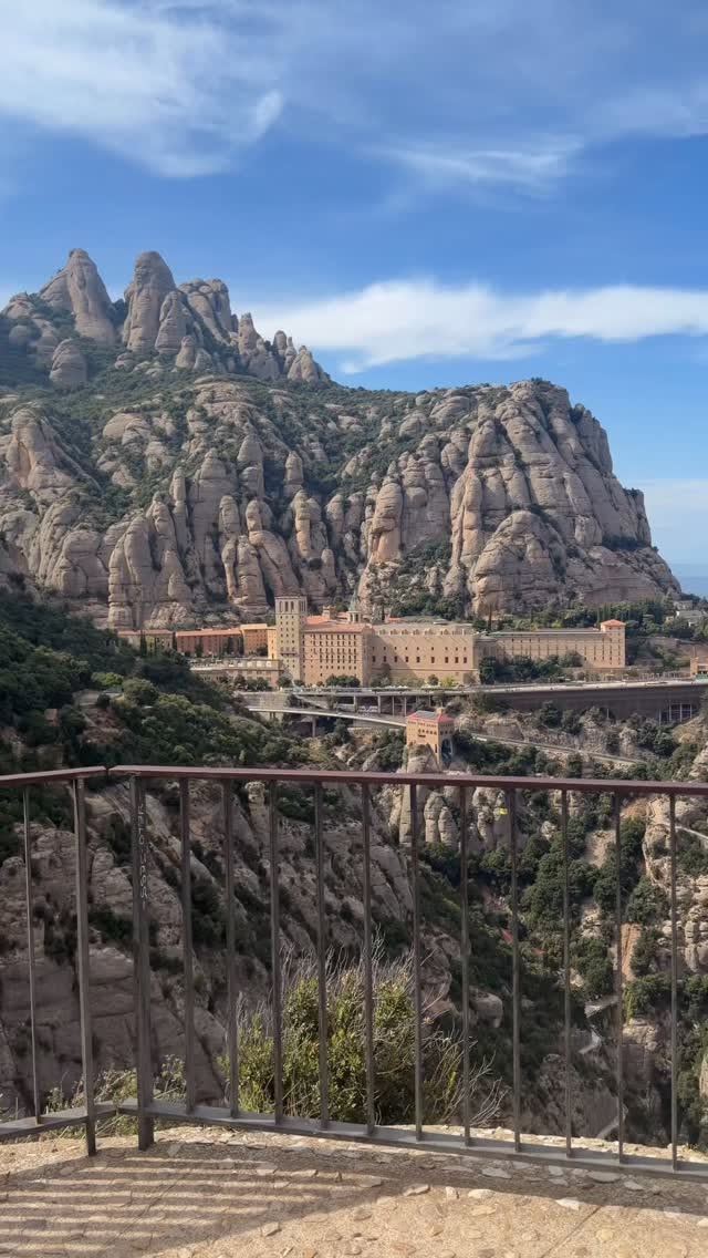 Montserrat Monastery And Rocky Peaks In Spain