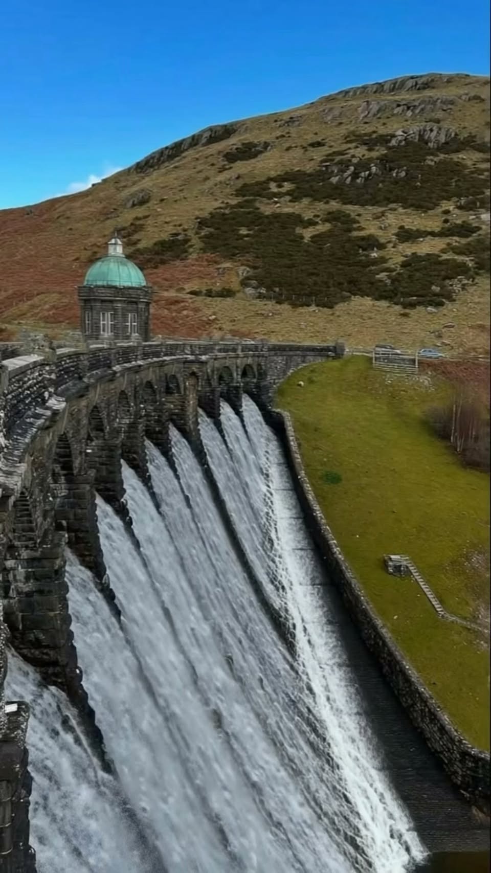 Elan Valley Dams and Waterfalls Resemble Ancient Castles
