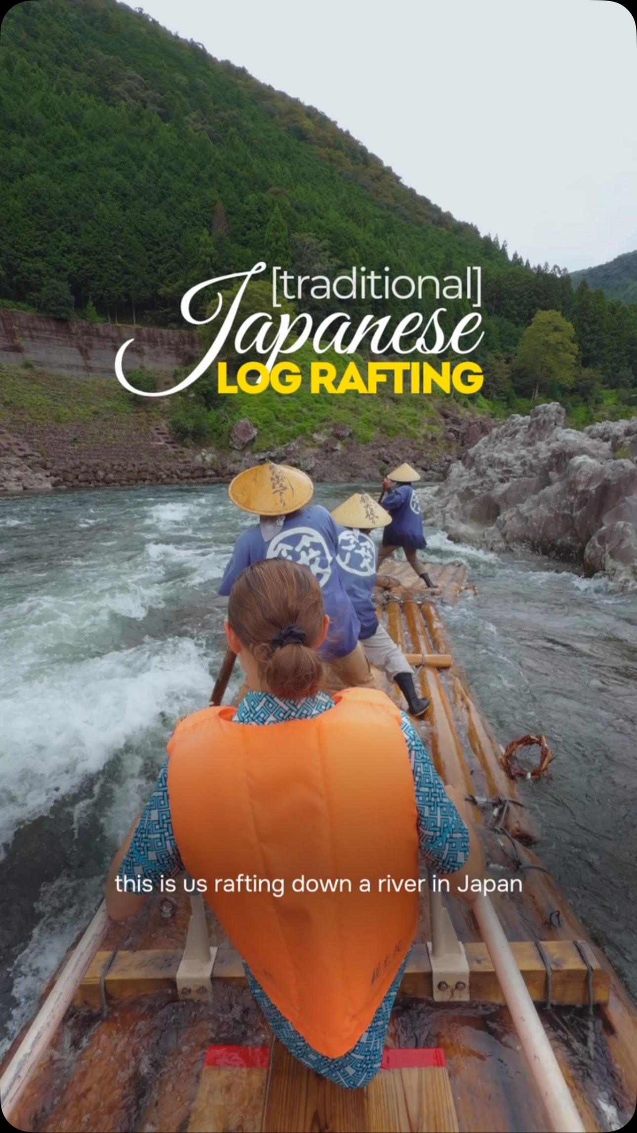 Kitayama River Log Rafting Experience