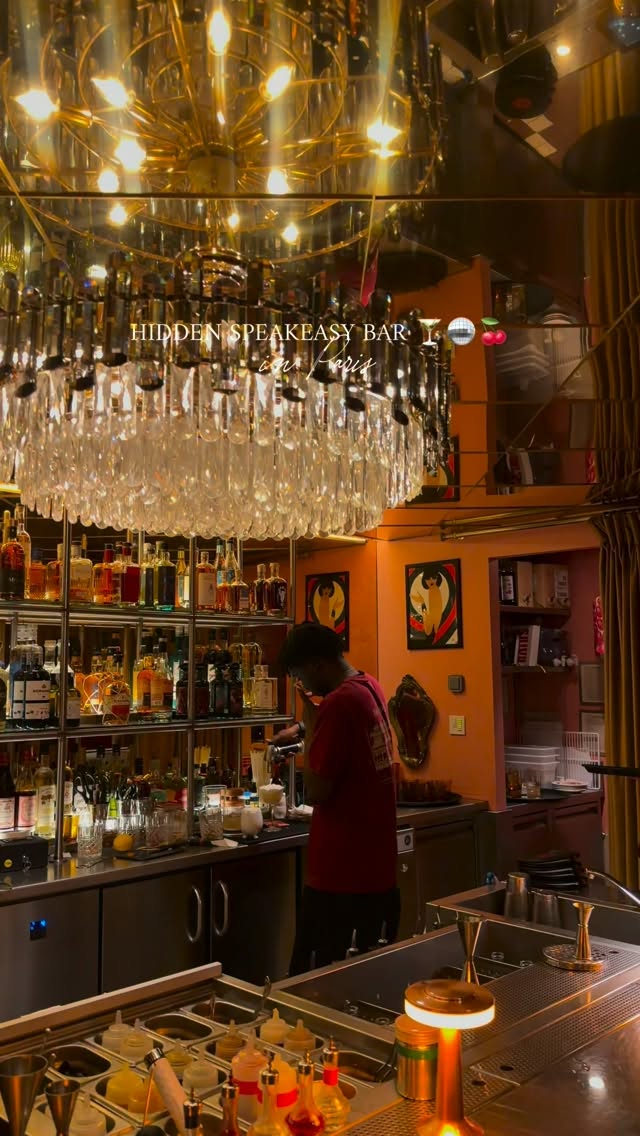 Parisian Speakeasy Bar, Brasserie, and Eiffel Tower Views