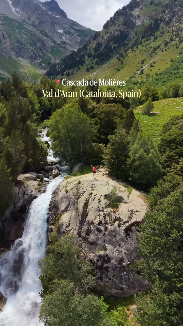 Hidden Waterfall in Spain's Val d'Aran