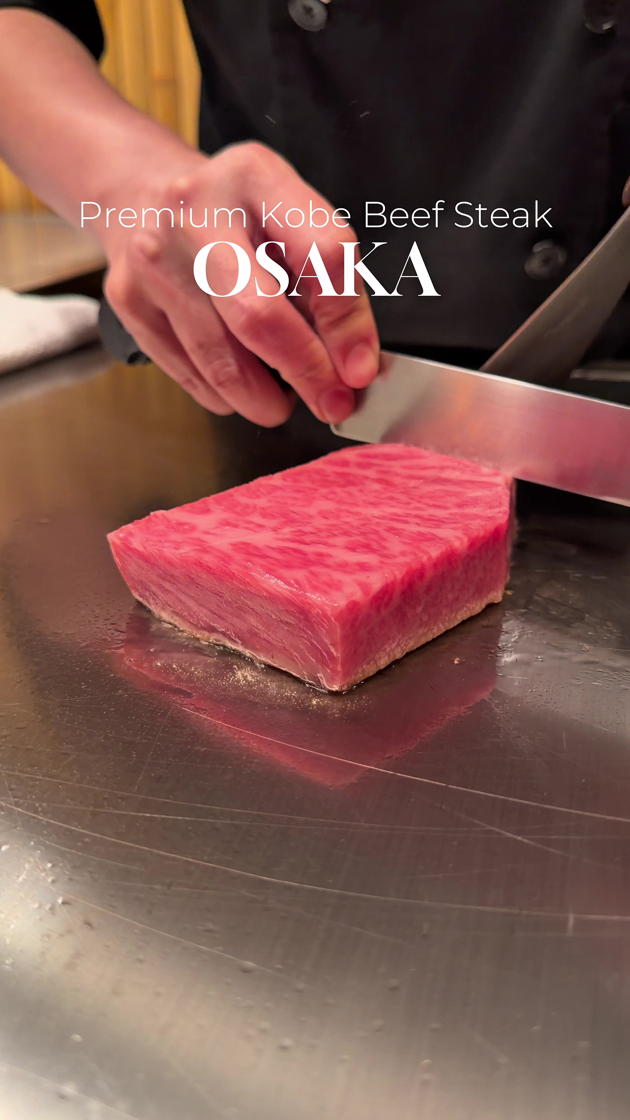 Kobe Beef Preparation at Osaka Restaurant
