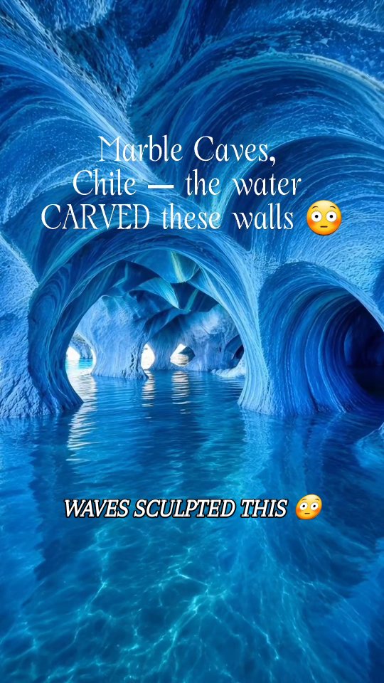 Patagonian Marble Caves On General Carrera Lake