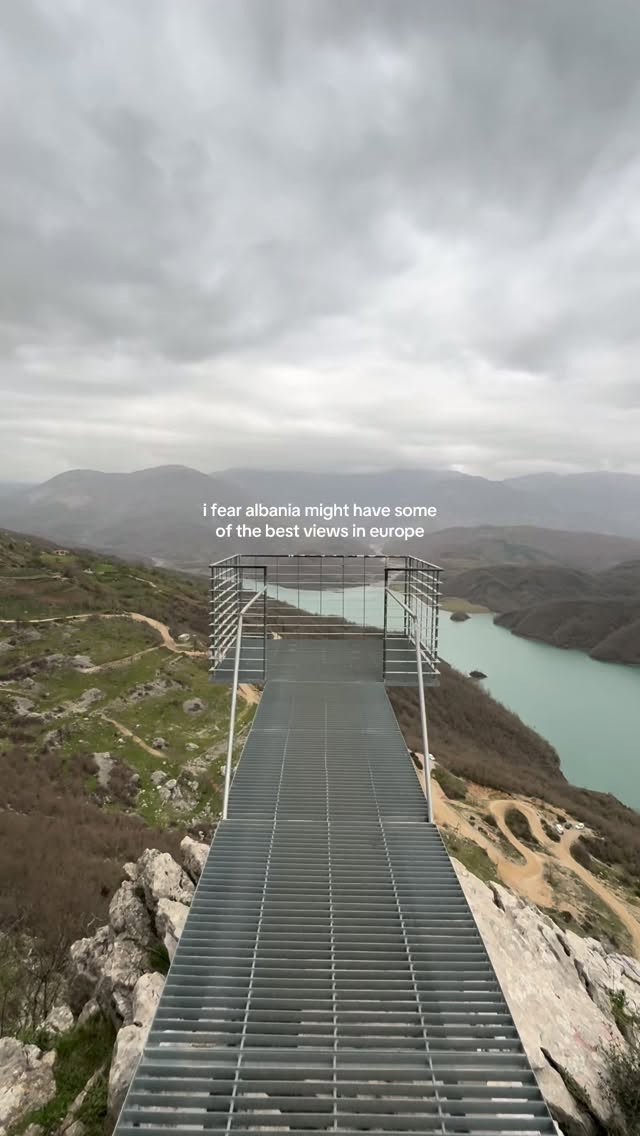 Albanian Lake Bovilla Viewpoint Offers European Scenery