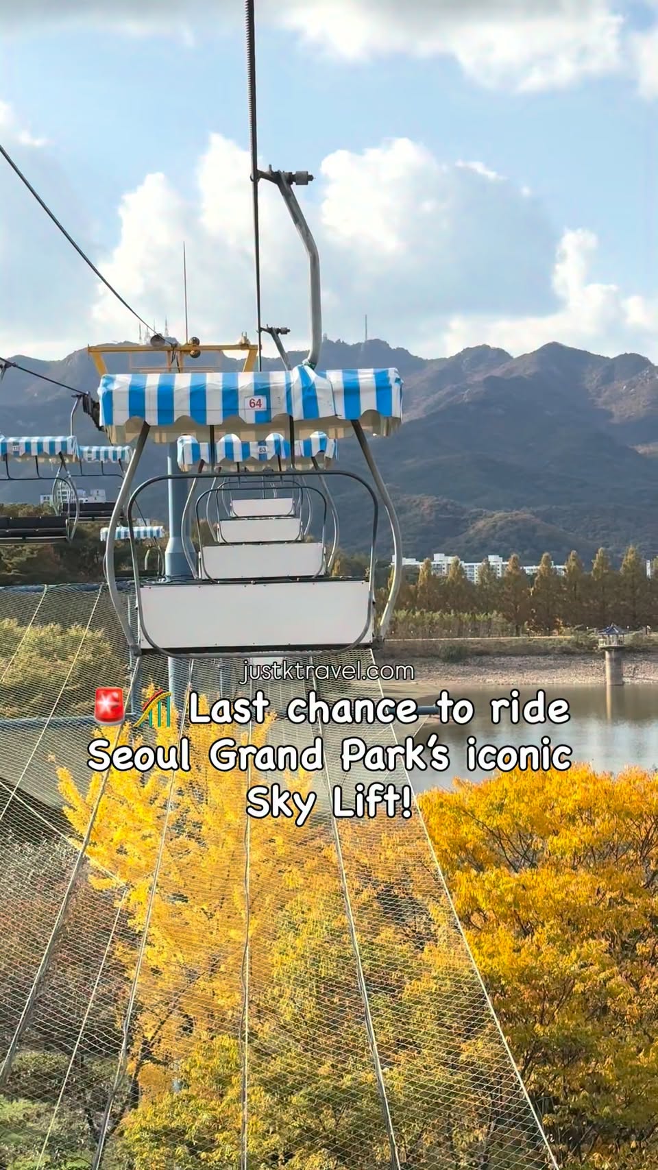Seoul Grand Park Sky Lift's Final Autumn Ride