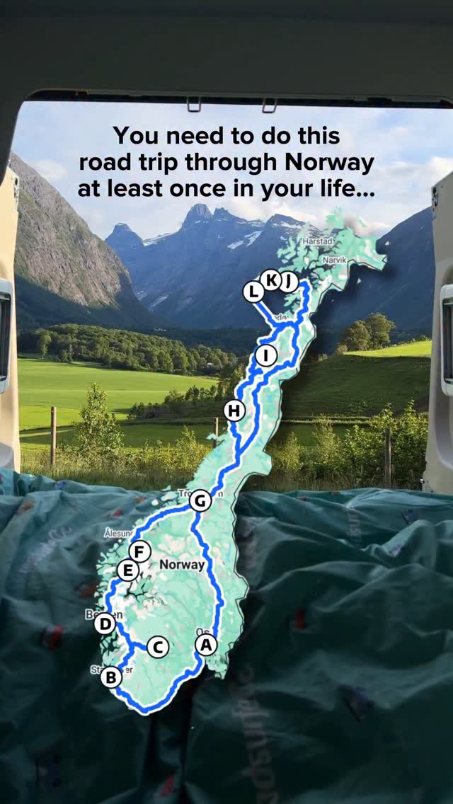 Norwegian Road Trip Through Fjords and Mountains