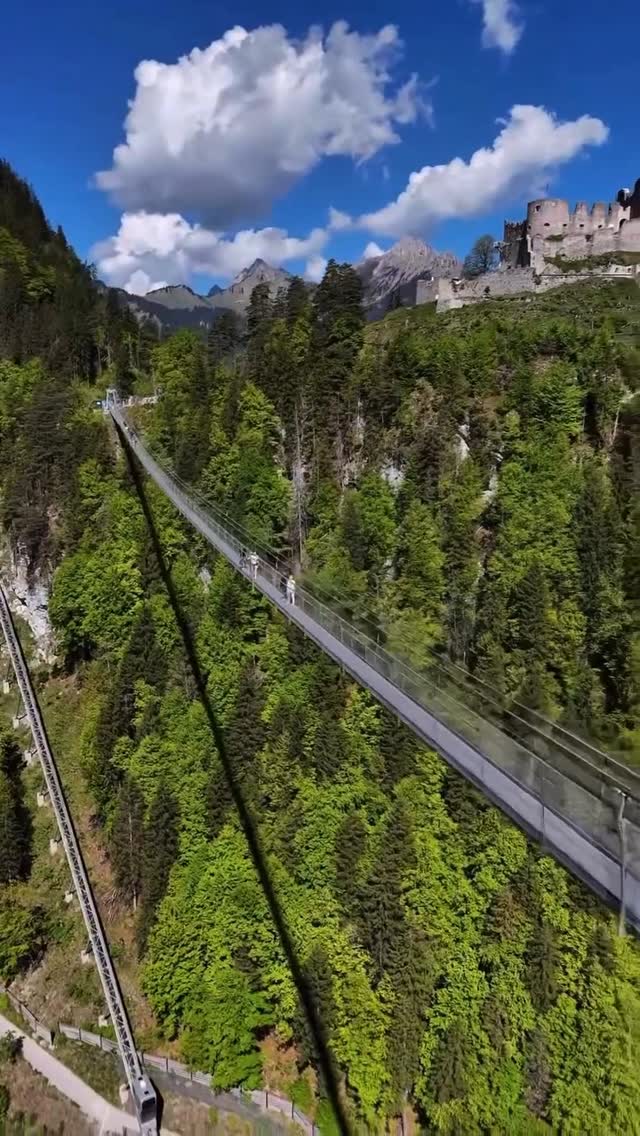 Tyrol's Historic Ruins and Thrilling Suspension Bridge