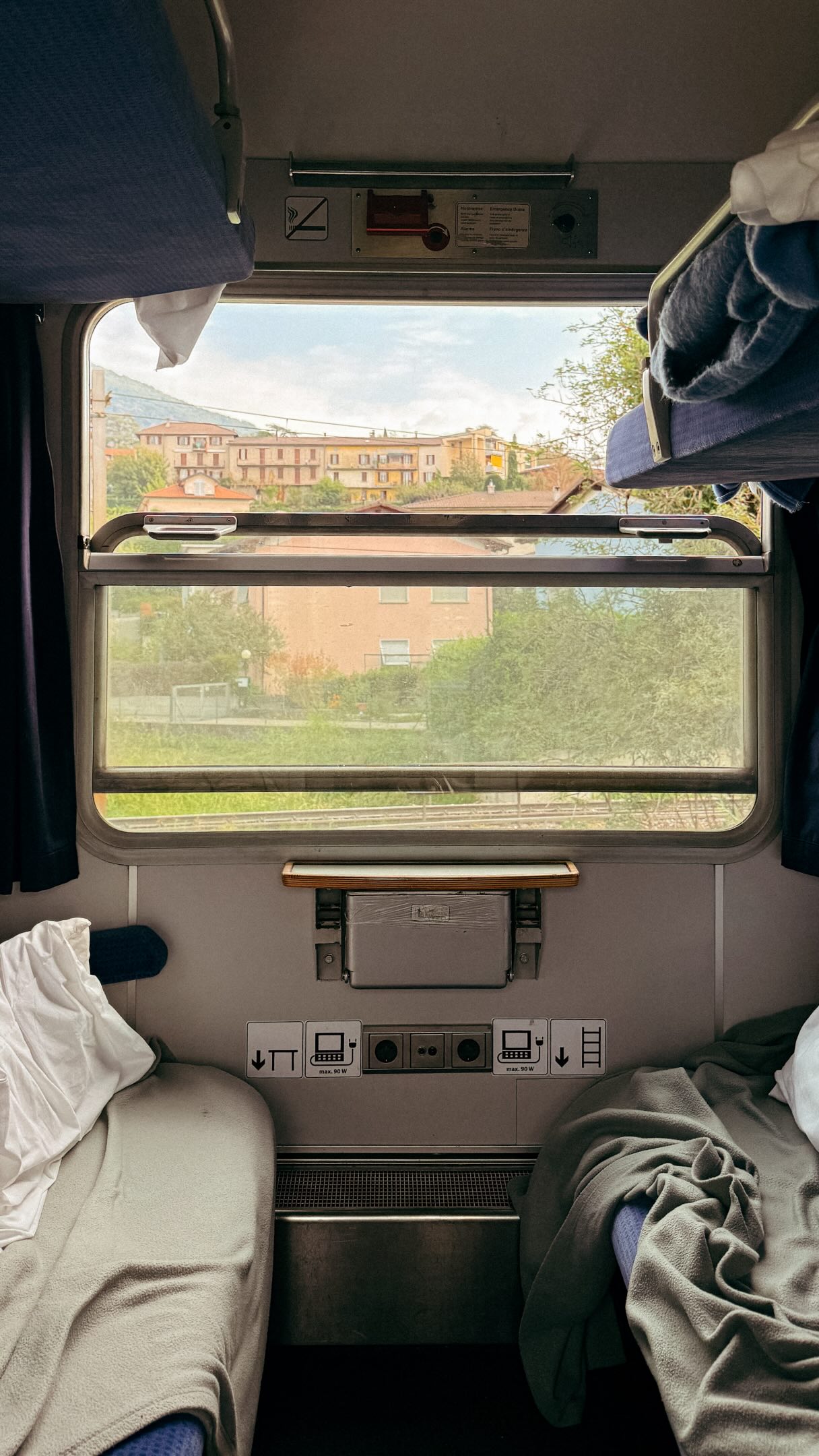 Sleeper Train Journey to Scenic Lake Como