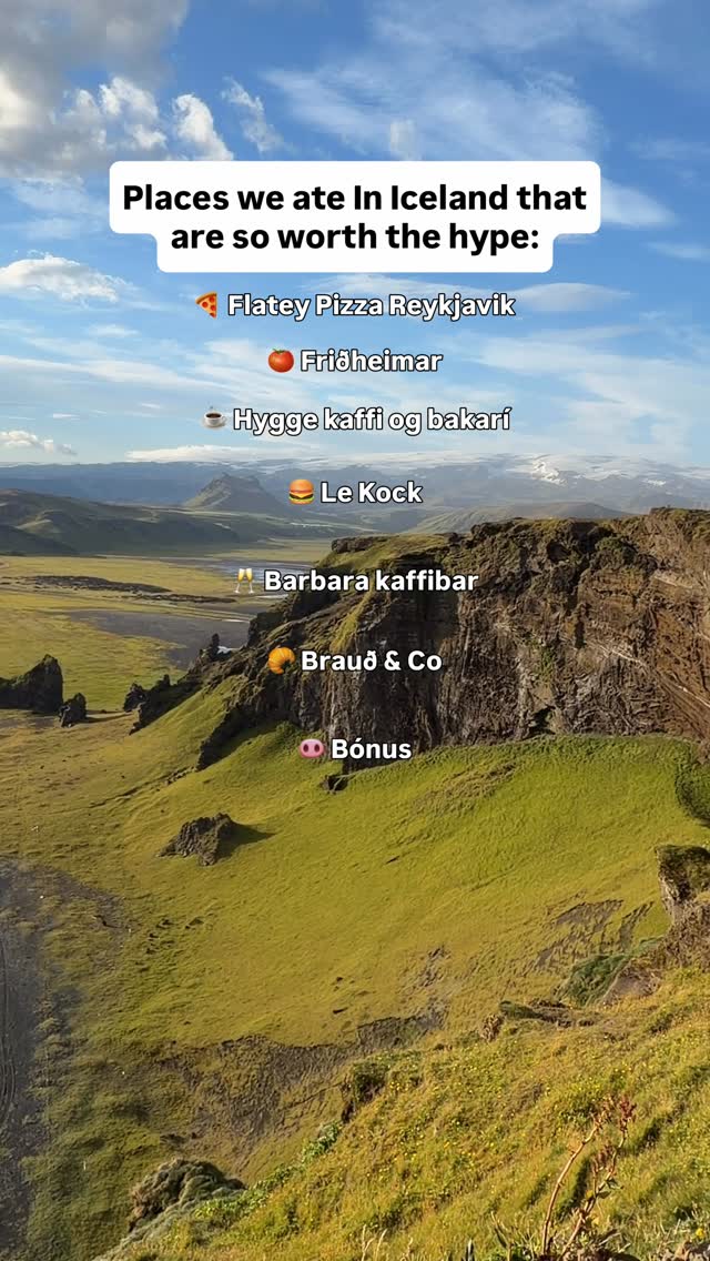 Iceland's Most Hyped Eateries and Grocery Stops