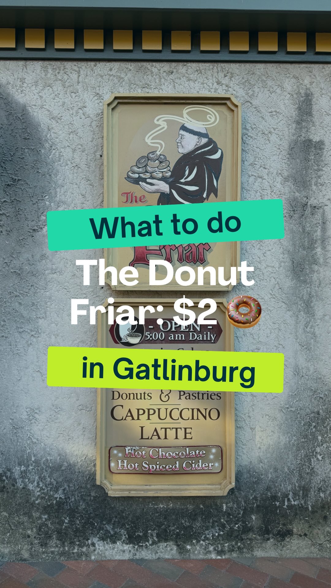 Donut Friar's Old-School Charm