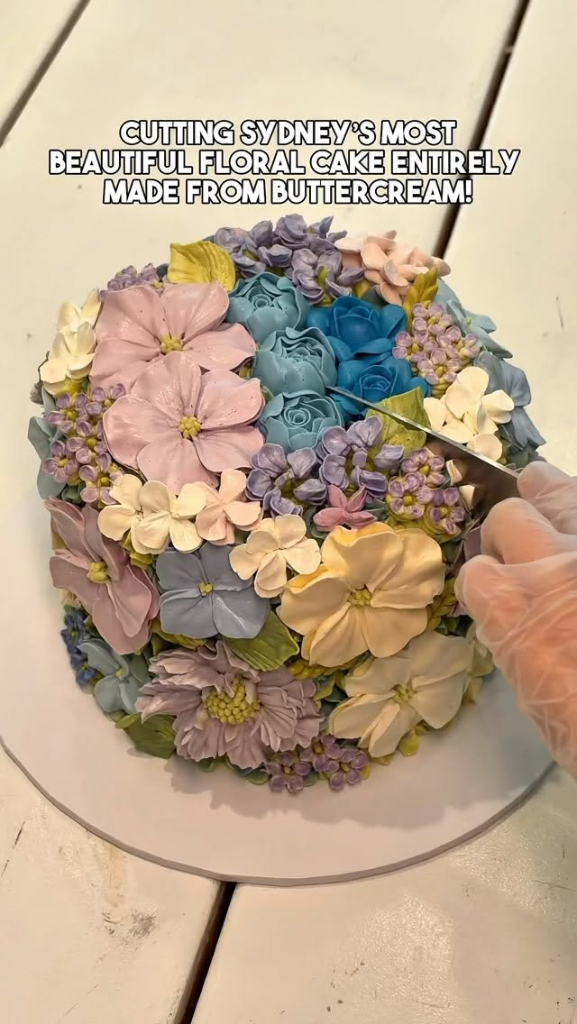 Milloie Cakery's Floral Buttercream Cake Creation