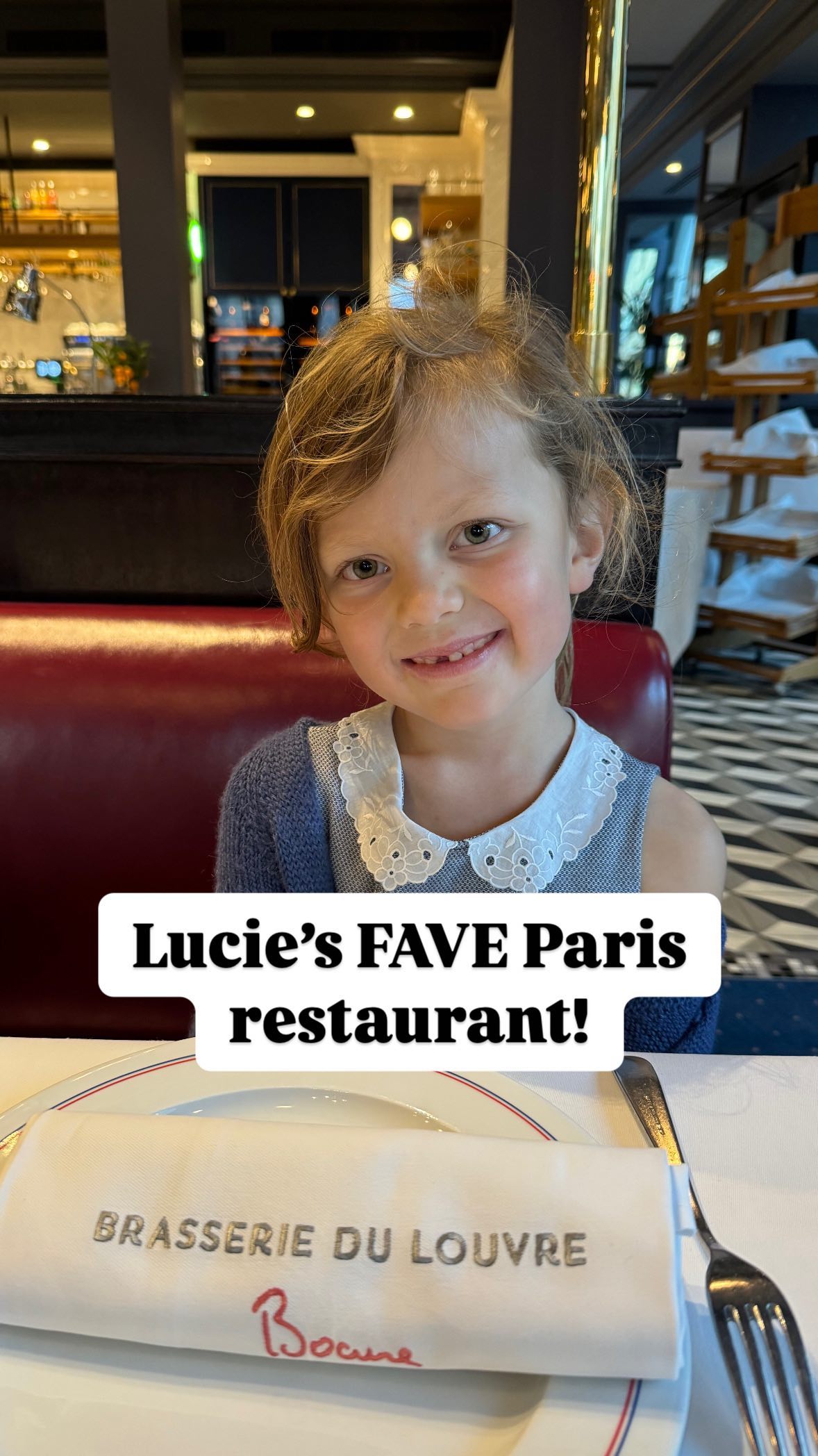 Parisian Family Dining Near the Louvre
